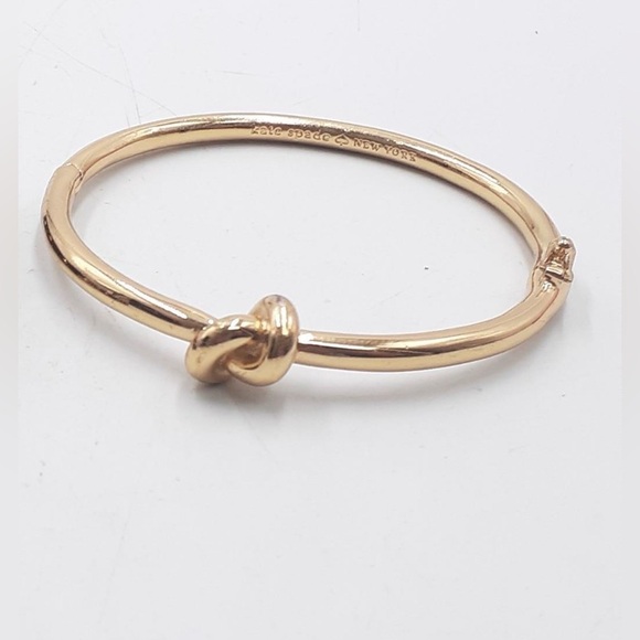 Kate Spade New York Gold Tone Knot Bangle Bracelet - Picture 2 of 2